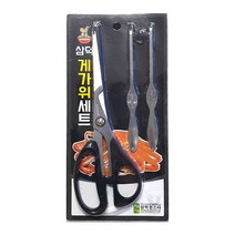 삼덕퀸스타 게가위 포크 세트, 혼합 색상, 1세트