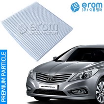 [이롬필터] 자동차 에어컨필터 초미세먼지 차단 차량용 히터필터 프리미엄 파티클 필터, 1개, 그랜저HG (11-16년) 041M