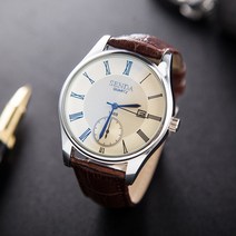 정장시계 가죽줄 깔끔 2022 남성용 간단한 시계 가죽 석영 손목 미니멀리스트 패션 8MM 초박형 비즈니스 심