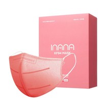 아이나나 피앤씨 KF94 대형 칼라마스크 새부리형 핫핑크, 10매