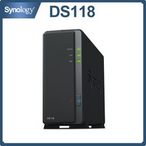 nas 구축 NAS Synology-1 베이 DS118 서버 네트워크 스토리지 디스크 스테이션 NFS DDR4 ram의 1GB with2 xType-A USB 3.1, 한개옵션0