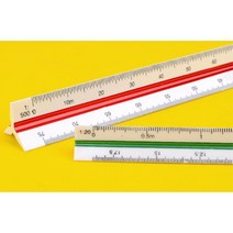 건축 제도용 도면용 삼각 스케일 자 제도용t자 t자, 1개, 30cm 고배율