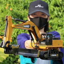 아동용 전동 리모컨 굴착기 토이보이 엔지니어링카 모형 굴착기 합금 후크 중장비 공사차 RC카-51960, 옵션01, 충전전지 3세트