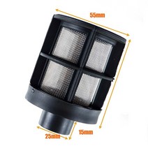 차량용 무시동히터 부품 25mm 공기 디젤 주차 히터 흡기 필터 소음기 흡기 파이프 3 유형 webasto eberspacher black에 적합 호환, 를 입력