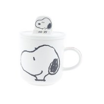 스누피 뚜껑 머그컵 380ml 캐릭터 도자기머그잔, 07.패티