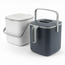 5L 음식물 쓰레기통 핸들 물빠짐 채반 음식쓰레기, 다크그레이