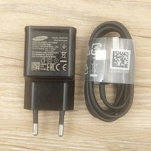 충전기 무선 차량용 고속 정품 삼성 갤럭시 S10 S8 S9 플러스 A11 A31 A41 A51 A71 M12 빠른 충전기 USB, 09 Black EU 1.5M Cable