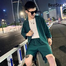 BestStar 코디세트 밴딩반바지 여름자켓 정장 셋업
