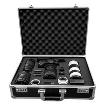 카메라 드론 전자장비 가방 방습 충격완화 스폰지, 세로형 알루미늄 프레임 상자 중형 칸막이 내부 가방 +