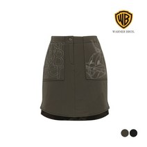 [워너브라더스] 여성 라운드 자수 스커트 WF4LCR021