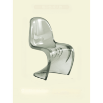 비트라 팬톤 고스트 체어 카페 인테리어 S의자, 투명 그레이