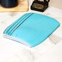 스펀지 때밀이 장갑 스카이블루 130x170mm