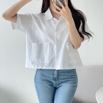 위드썸띵 데일리 린넨 반팔 자켓