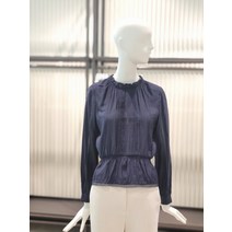 ZOOC 프릴 하이넥 셔링 블라우스 Z221MSC009(1466566)