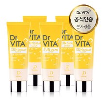닥터비타 비타민 선크림 커버 SPF50+ PA++++, 5개, 60g