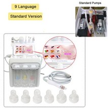 페이스스티머 홈케어기기 미용 하이드로 산소 박피 페이셜 머신 클렌징 뷰티 아쿠아 필링 블랙헤드, Standard 1_미국
