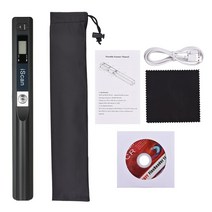 비파괴 스캐너 문서 북 스캔 휴대용 미니 A4 책 JPG 및 PDF C타입 LCD 디스플레이, [02] Black, 2.Black