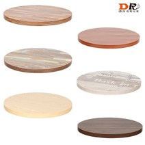 도리퍼니처 600 원형 상판 / 테이블 2인 원형 MDF 원탁 업소 LPM 식탁, 빈티지