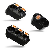 국산 1구 2구 3구 블랙 멀티탭 개별 스위치 회전형 플러그 16A 콘센트 선없는 미니 접지 전기 주방 냉장고 컴퓨터 용 멀티텝 멀티콘센트 멀티캡, 블랙 회전형 플러그 3구 멀티탭(회전0), 1개