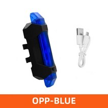 출차주의등 어깨경광등 경찰 태양광 차량용 USB 충전식 자전거 가벼운 전면 후면 미등 사이클링 안전 경고, 08 Opp-blue