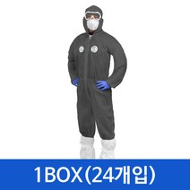 당일배송 무료배송)이편한 24매포장 원피스 PP재질 작업복 우주복 방진복 방역복 분진복 일회용작업복 보호복 24매 XL XXL 회색 흰색 청색, 회색(GREY)