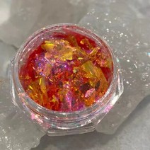 시프팅 멀티 크롬 카멜레온 듀오크롬 아이섀도우 오렌지 골드 레드 안료 반짝이 플레이크 네일 젤 페이스 페인트 수지, 5g