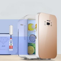 냉온장고 무소음 냉장고 화장품 차량용냉장고 초소형 미니 소유, 12L HD 메이크업 미러