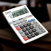 CANON 한글 표시 12자리 마트 세금 TAX 계산기 세무사 전산 회계 사무실 전자 개산기 추천 사무용 태양열 감성