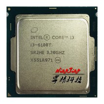 인텔 코어 i3-6100t i3 6100t 3.2GHz 듀얼 코어 쿼드 스레드 CPU 프로세서 3m 35w lga 1151, 한개옵션0