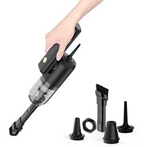핸디청소기 탁상클리너 차용청소기 무선충전식 10000Pa 경량 설계 400g 컴팩트 차용 40분간 연속 가동 저소음 LED 라이트 부착 c42-76089, 화이트