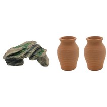 하온펫 수족관 장식용품 고인돌 1 + 항아리 소 2p, 1세트