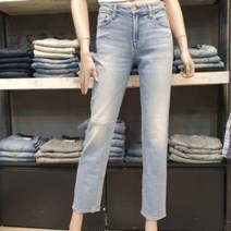 버커루진 [버커루]여성 슬림 스트레이트 구제 데님(B215DP643P)
