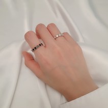 주얼리h [써지컬스틸] 써클원석 반지 자개 오닉스