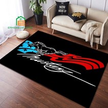 롤카페트 머스탱 로고 패턴 카펫 침실 거실 주방 바닥 매트 홈 장식 미끄럼 방지 패드 러그 14 가지 크기