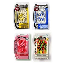 Pride Sports 프라이드 에볼루션 골프티 플라스틱 PTS Evolution, 옐로우 스트라이프 69mm