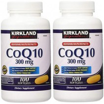 Kirkland Signature Coq10 300 Mg 100 소프트 젤 2 팩, 1, 1