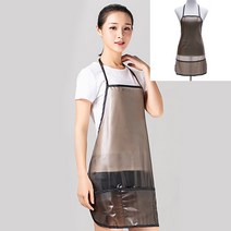 반투명 방수앞치마 블랙 빅사이즈앞치마 여름앞치마 어린이집교사앞치마 애견미용앞치마 커플앞치마 미용실롱