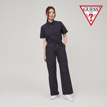 게스 guess 정품 OM2W4271 온라인정상 여성 와이드팬츠 벨티드 점프수트세트벨트포함