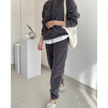 모던레이디 보송 겨울 트레이닝복 세트 등원룩 아이보리 차콜 (2C)