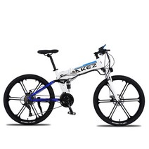 전기 잔전거 26인치 접이식 전기 자전거 바이크 산악 리튬 배터리 CF28, 27단, 하이트