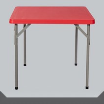 접이식 사각형 포장마차 야외용 테이블 업소용 포차 편의점, 레드 86x86x74CM