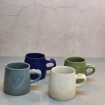도자기 머그컵 선물용 예쁜머그 매화 350ml 500ml, 대500ml, 화이트