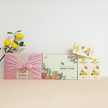 답례품으로 좋은 벌꿀선물세트 레몬꿀스틱선물세트, 선물포장+보자기포장+감사띠지, 쇼핑백