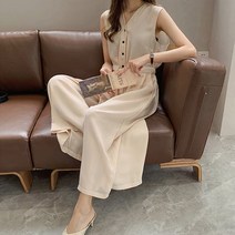 떳다그녀 뎃시린넨 점프수트