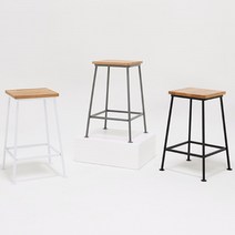 국내제작 엘다 원목 스틸 홈바 주방 카페 이케아 식탁의자 원룸 매장 아일랜드식탁체어, CZ372, 블루