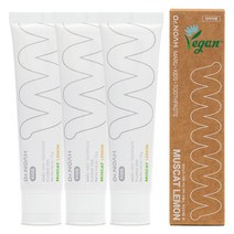 닥터노아 무불소 마루 유아치약 청포도레몬, 3개, 75g