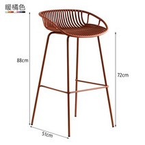 홈바의자 아일랭드식탁의자 바체어 바스툴 북유럽 심플 철제 바 의자 크리에이티브 모던 주방 다이닝 스툴, 03 72cm-A3