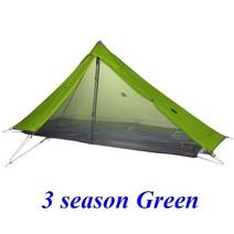 몽골게르텐트 대형 3F LANSHAN 1 Pro 2022 새 버전 No-See-Um 3/4 시즌 230*80*125CM 양면 실나일론, 10 3 season Green