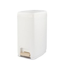 블랑 사각 페달 휴지통 20L, 화이트, 2개