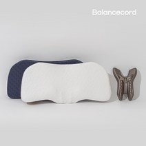 [SET] 발란스코드 베개2개 + 자세 교정 넥팟, 네이비+네이비